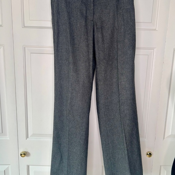 J. Crew Grey Wool Stretch Trousers in Size 8 Tall 33.5” Inseam - Picture 2 of 5
